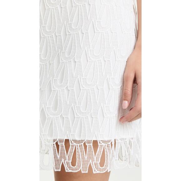 NWT Jason Wu Short Monogram White Lace Sheath Dress Size 0 - Picture 4 of 4